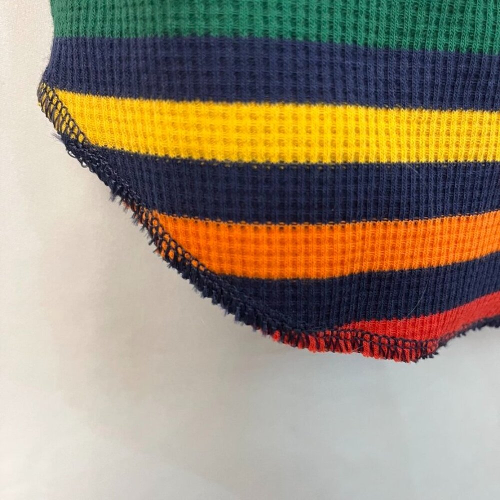 NEW Old Navy Ribbed Knit Long Sleeve Narrow Striped Top RAINBOW - Picture 6 of 11